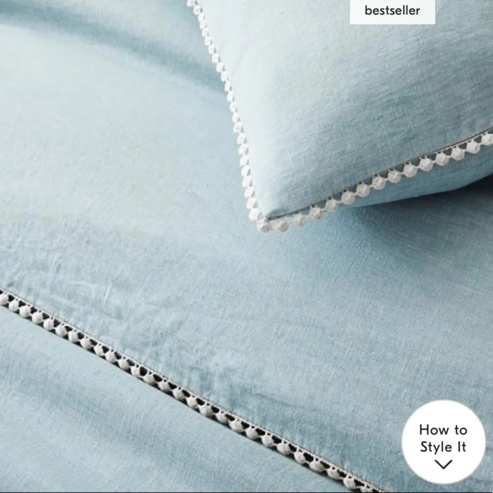 New, never used, West elm queen duvet cover.